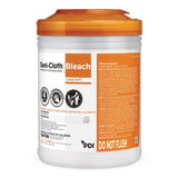 Surface Disinfectant Cleaner Sani-Cloth® Bleach Premoistened Germicidal Manual Pull Wipe 75 Count Canister Chlorine Scent NonSterile - BeHope