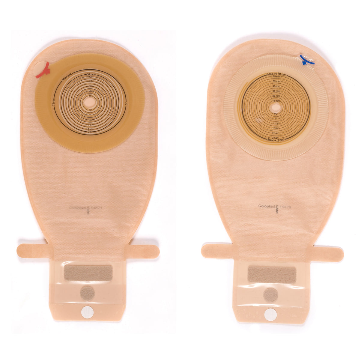 Colostomy Pouch Assura® One-Piece System 11-1/4 Inch Length Flat, Trim to Fit 3/8 to 2-1/4 Inch Stoma Drainable - BeHope