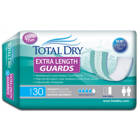 Bladder Control Pad TotalDry™ 12 Inch Length Moderate Absorbency SecureLoc Core One Size Fits Most - BeHope