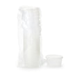 Dawn Mist® Denture Cup 8 oz. Clear Snap-On Lid Single Patient Use - BeHope