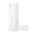 Dawn Mist® Denture Cup 8 oz. Clear Snap-On Lid Single Patient Use - BeHope