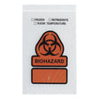 Specimen Transport Bag with Document Pouch 8 X 10 Inch Zip Closure Biohazard Symbol / Storage Instructions NonSterile - BeHope