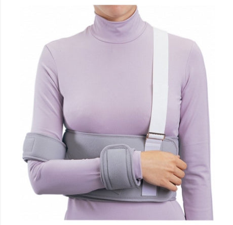 Shoulder / Arm Immobilizer PROCARE® One Size Fits Most Fiber Laminate Contact Closure Left or Right Arm - BeHope