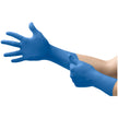 Exam Glove SafeGrip® Small NonSterile Latex Extended Cuff Length Textured Fingertips Blue Chemo Tested - BeHope