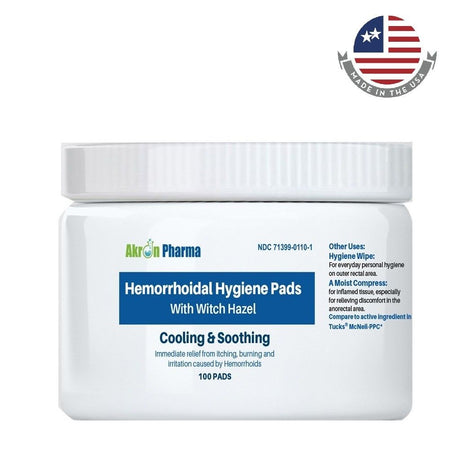 Soothing Hemorrhoid Relief Pads with Witch Hazel - BeHope