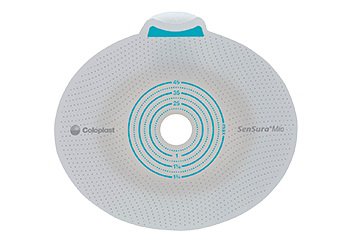 Ostomy Barrier SenSura® Mio Flex Precut, Extended Wear Elastic Adhesive 50 mm Flange Red Code System 1 Inch Opening - BeHope