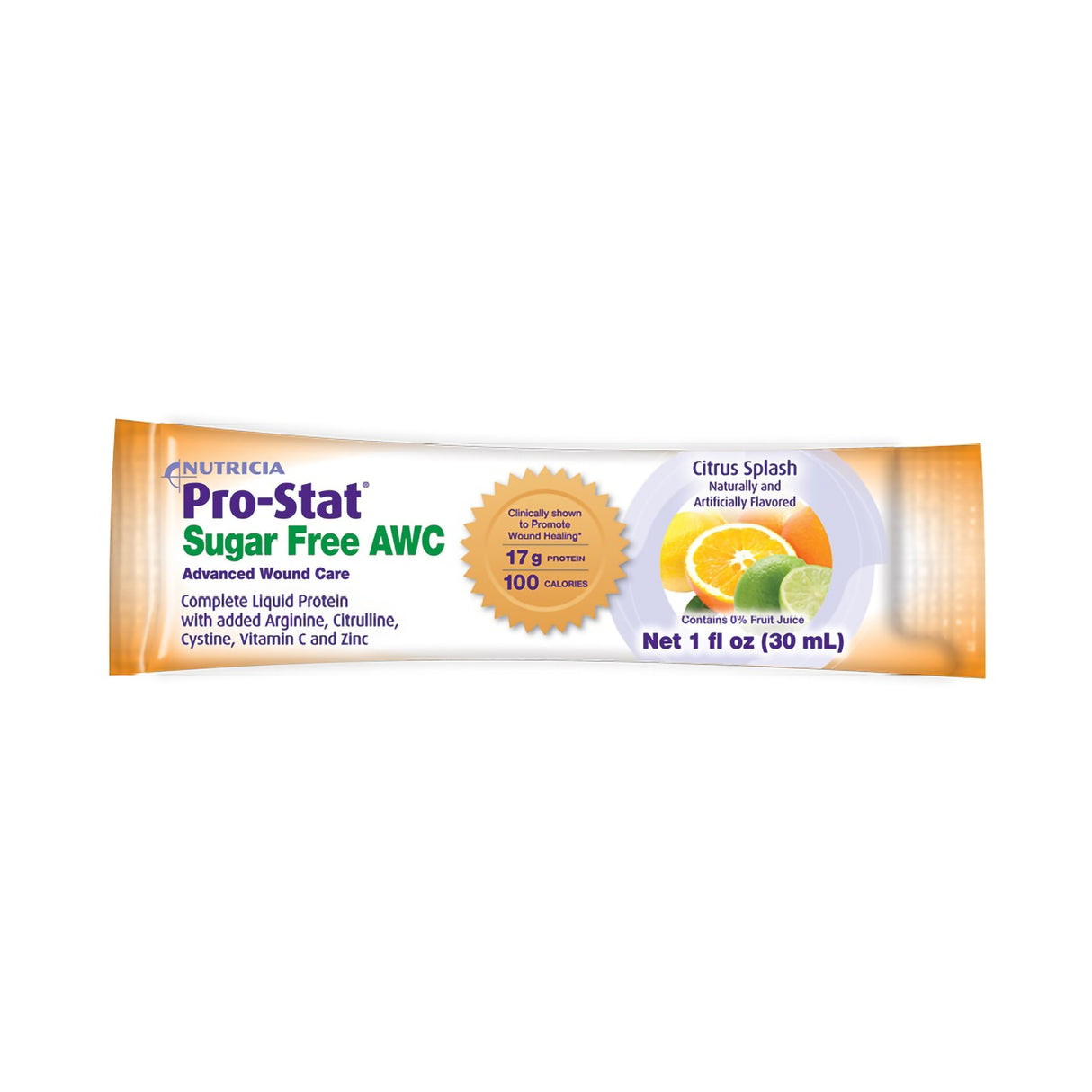 Oral Supplement Pro-Stat® AWC Citrus Splash Flavor Liquid 1 oz. Individual Packet - BeHope