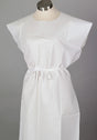 Patient Exam Gown TIDI® Medium White Disposable - BeHope