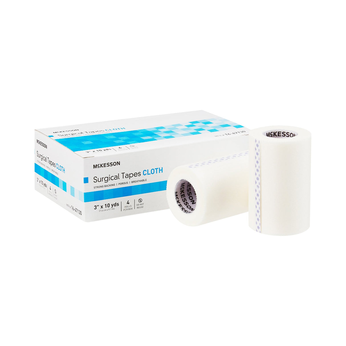 Medical Tape McKesson White 3 Inch X 10 Yard Silk-Like Cloth NonSterile - BeHope