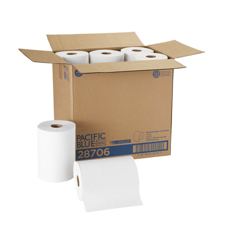 Paper Towel Pacific Blue Basic™ Hardwound Roll 7-7/8 Inch X 350 Foot - BeHope