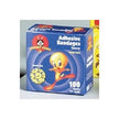 Adhesive Spot Bandage Looney Tunes™ Plastic Kid Design (Tweety and Taz) 7/8 Inch Diameter Sterile - BeHope
