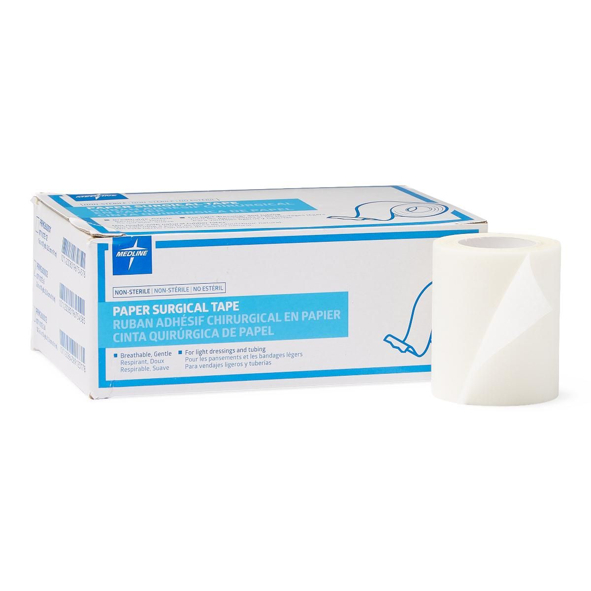 Medical Tape Medline White 2 Inch X 10 Yard Nonwoven Nonsterile - Behope