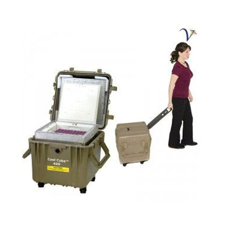 Cool Cube™ Vaccine Transport Cooler with Wheels and Temperature Control - BeHope