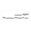 Drug Label Barkley® Anesthesia Label _mg/mL Date_Time_Int_ White 1/2 X 1-1/2 Inch - BeHope