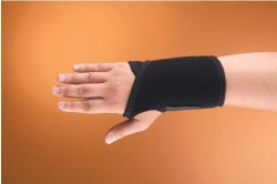 Wrist Brace Modabber™ Aluminum / Neoprene Right Hand Black One Size Fits Most - BeHope