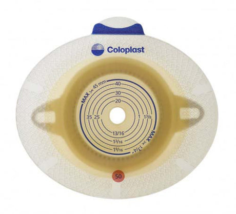 Ostomy Barrier SenSura® Flex Xpro Trim to Fit, Extended Wear Double Layer Adhesive 70 mm Flange Yellow Code System 3/8-2-1/2 Inch Opening - BeHope