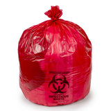 Biohazard Waste Bag Colonial Bag Biohazard Symbol / Infectious Waste 40 to 45 gal. Red 40 X 48 Inch - BeHope
