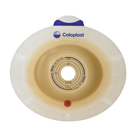Ostomy Barrier SenSura® Flex Xpro Precut, Extended Wear Double Layer Adhesive 50 mm Flange Red Code System 1-1/8 Inch Opening - BeHope