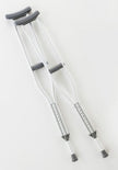Underarm Crutches Youth 4 Foot 6 Inch to 5 Foot 2 Inch User Height Aluminum Frame 300 lbs. Weight Capacity - BeHope