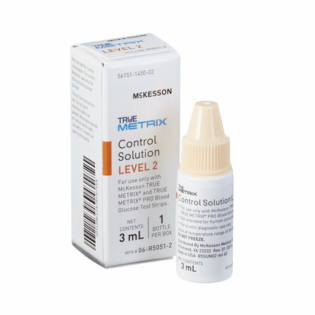 Blood Glucose Control Solution McKesson TRUE METRIX® 3 mL Level 2 - BeHope