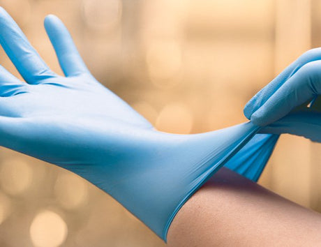 Surgical Glove ESTEEM™ Blue with Neu-Thera® Size 7 Sterile Polyisoprene Standard Cuff Length Smooth Blue Not Chemo Approved - BeHope