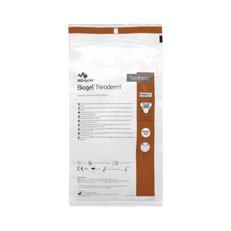 Surgical Glove Biogel® NeoDerm® Size 8 Sterile Polyisoprene Standard Cuff Length Micro-Textured Light Brown Not Chemo Approved - BeHope
