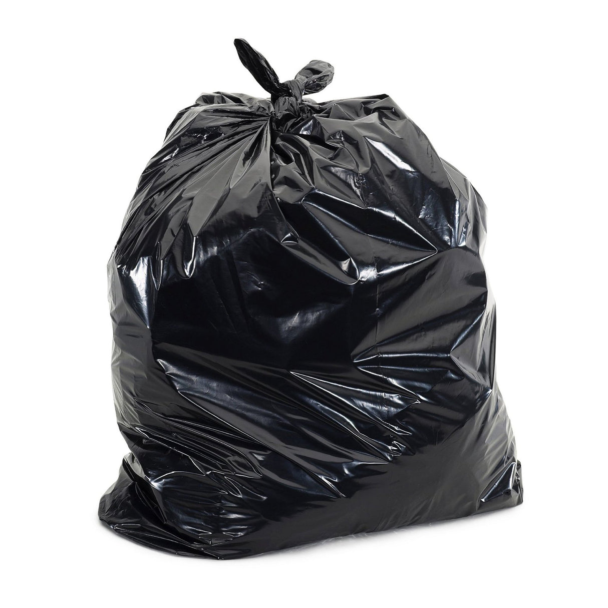 Trash Bag Colonial Bag 10 gal. Black HDPE 6 Mic. 24 X 24 Inch X-Seal Bottom Coreless Roll - BeHope