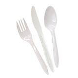 Fork Dart® Medium Weight White Polypropylene - BeHope