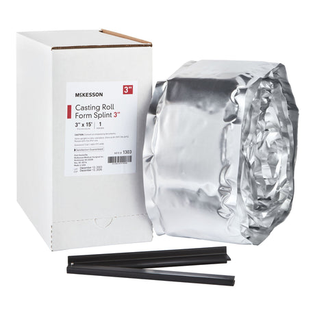 Padded Splint Roll McKesson 3 Inch X 15 Foot Fiberglass White - BeHope