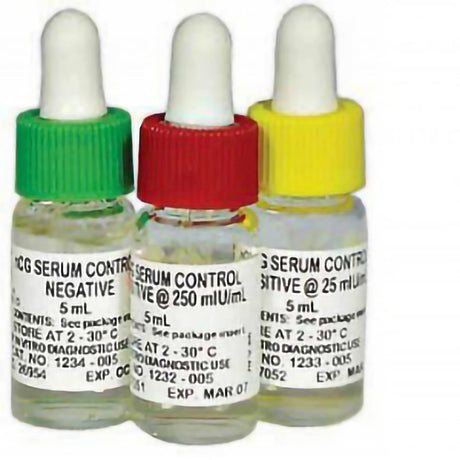 Fertility Test Control Set Human Chorionic Godadotropin (hCG) Serum 3 Levels 3 X 5 mL - BeHope