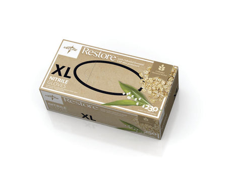 Restore Nitrile Powder-free X-large Exam Glove With Colloidal Oatmeal Skin Protectant Boxes Of 230