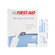 Skin Closure Strip First Aid Brand 3/8 X 1-13/16 Inch Nonwoven Material Butterfly Closure White - BeHope