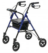 Set N' Go Wide Rollator Ht Adj Blue - BeHope