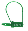 Tamper Evident Seal Cynch-Loks Numbered Green Plastic 6 Inch - BeHope