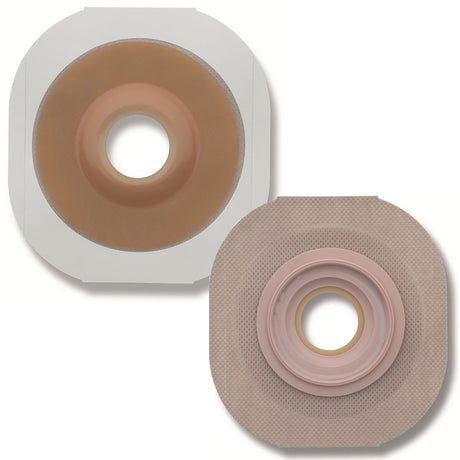 Ostomy Barrier FlexTend™ Precut, Extended Wear Adhesive Tape 57 mm Flange Red Code System Hydrocolloid 1-1/4 Inch Opening - BeHope