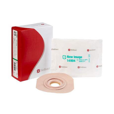 Ostomy Barrier FlexTend™ Precut, Extended Wear Adhesive Tape 44 mm Flange Green Code System Hydrocolloid 1 Inch Opening - BeHope
