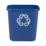 Recycling Container Deskside 28-1/8 Quart / 7 gal. Blue Plastic Rectangular - BeHope