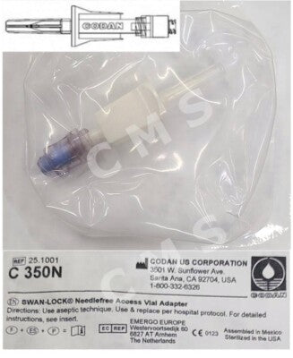 Vial Adapter with Swan-Lock for Needle-Free IV Access - BeHope