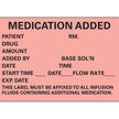 Pre-Printed Label Timemed Anesthesia Label Fluorescent Red Paper Medication Added Black Medication Instruction 1-3/4 X 2-1/2 Inch - BeHope