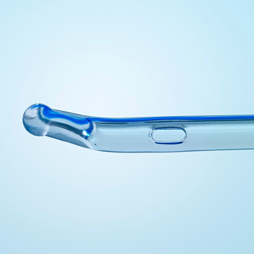Self-cath Male Coud Olive Catheter With Guide Stripe Catheter - Box Of 30, Default Title