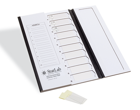Slide Storage Folder Statlab Cardboard with Index Section - BeHope