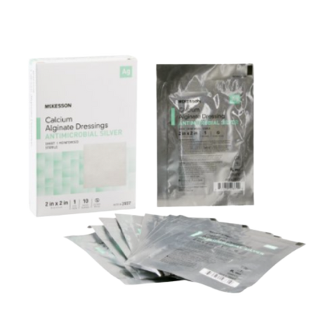 Silver Alginate Dressing Pivot Sterile Highly Absorbent Wound Healing - BeHope