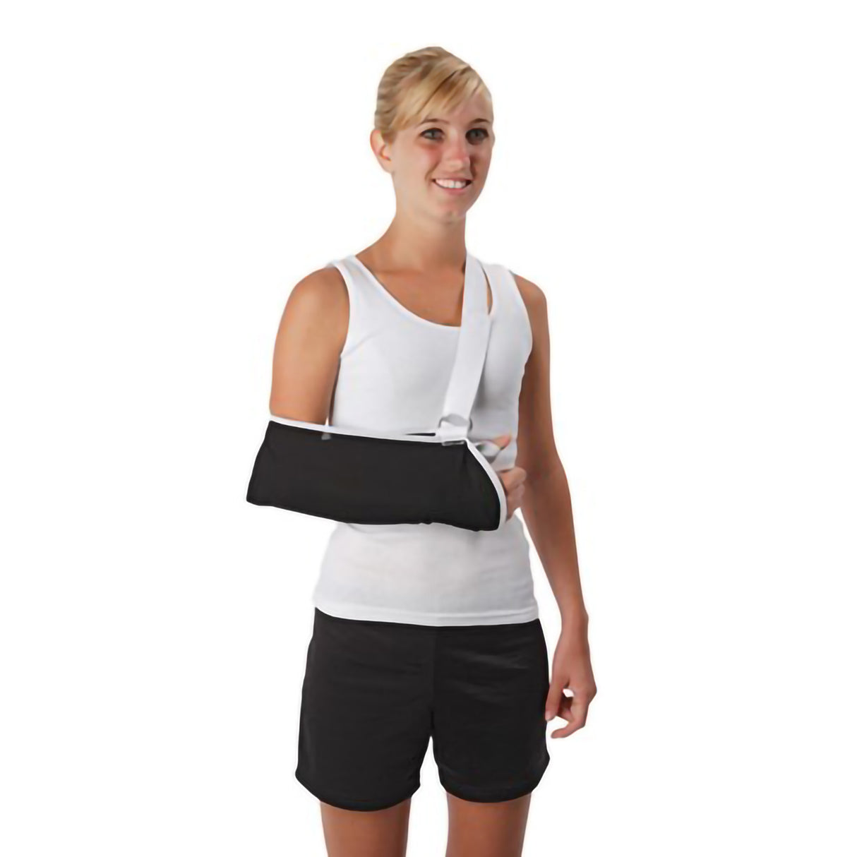 Arm Sling with Shoulder Pad Ossur® Premium D-Ring / Slide Buckle Closure / Adjustable Strap X-Large - BeHope