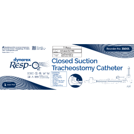 Closed Suction Catheter Dynarex Resp-o2™ Endotracheal Sterile - BeHope