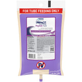 Tube Feeding Formula Impact® Peptide 1.5 Unflavored Liquid 1000 mL Ready to Hang Prefilled Container - BeHope