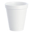 Insulated Drinking Cup Dart® 6 oz. White Styrofoam Disposable - BeHope