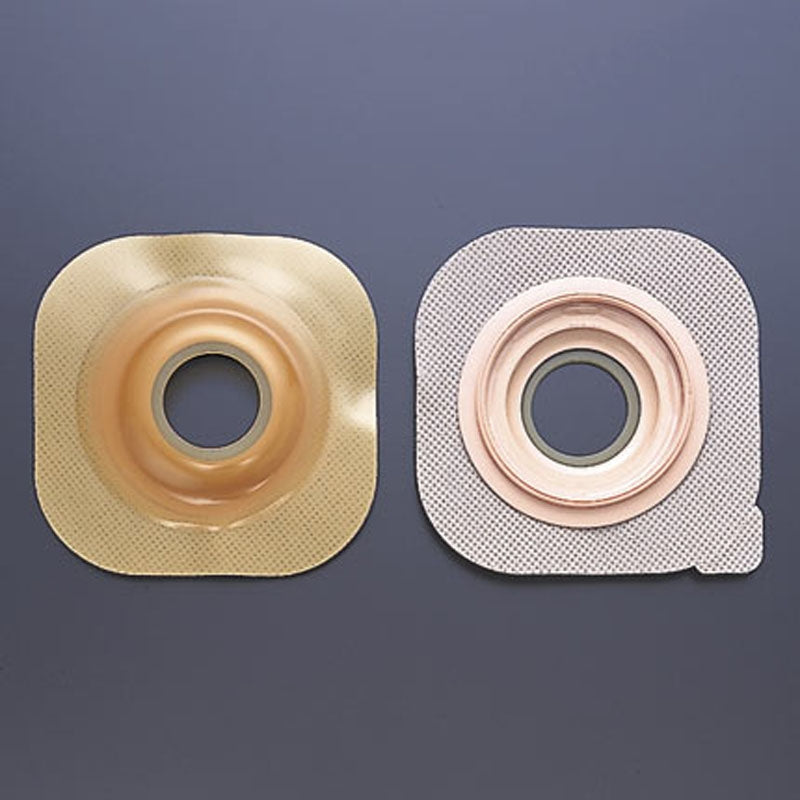 Ostomy Barrier New Image™ FlexWear™ Precut, Standard Wear Without Tape 44 mm Flange Green Code System 7/8 Inch Opening - BeHope