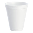 Insulated Drinking Cup Dart® 12 oz. White Styrofoam Disposable - BeHope