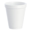 Insulated Drinking Cup Dart® 8 oz. White Styrofoam Disposable - BeHope