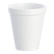 Insulated Drinking Cup Dart® 8 oz. White Styrofoam Disposable - BeHope